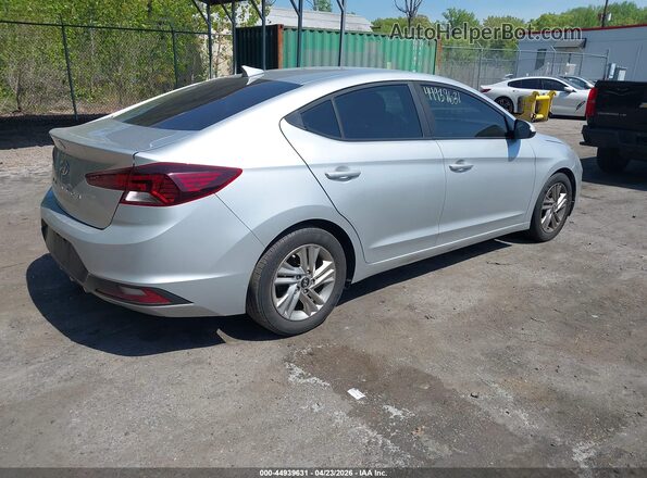 5NPD84LF4KH398207 2019 HYUNDAI ELANTRA Серебряный Задняя правая четверть