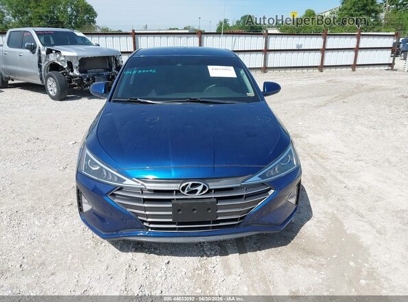 5NPD84LF4LH585187 2020 HYUNDAI ELANTRA Blue უკანა სალონის ხედი