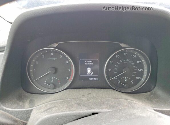 5NPD84LF5HH051817 2017 HYUNDAI ELANTRA Blue Vista del cuadro de instrumentos