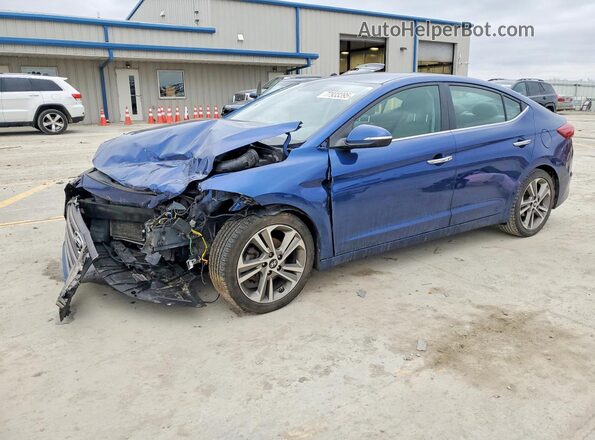 5NPD84LF5HH051817 2017 HYUNDAI ELANTRA Blue Vista tres cuartos delantera izquierda