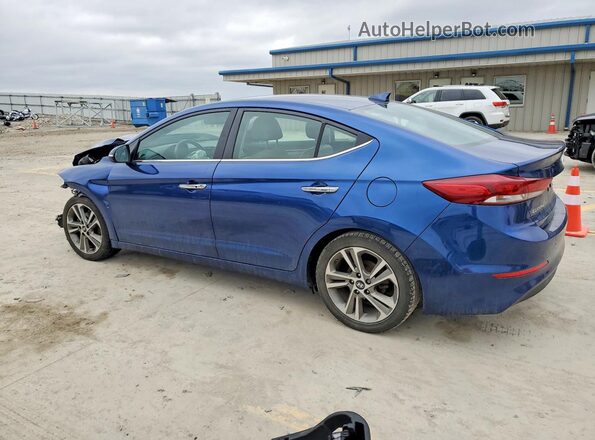 5NPD84LF5HH051817 2017 HYUNDAI ELANTRA Blue Trasero izquierdo