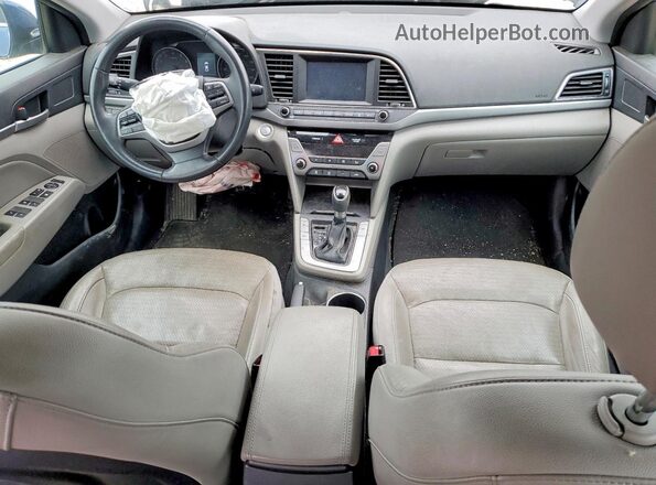 5NPD84LF5HH051817 2017 HYUNDAI ELANTRA Blue Vista del salpicadero