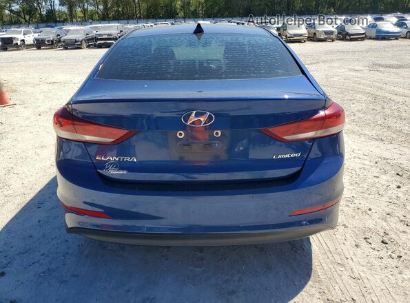 5NPD84LF5HH096160 2017 HYUNDAI ELANTRA Blue Widok z tyłu