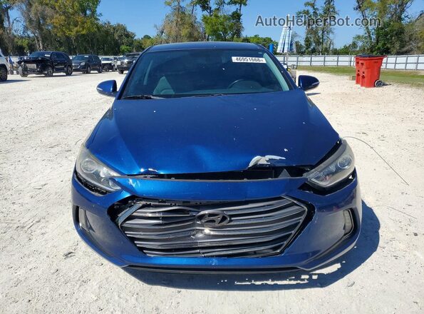 5NPD84LF5HH096160 2017 HYUNDAI ELANTRA Blue Widok z przodu