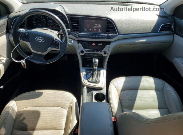 5NPD84LF5HH096160 2017 HYUNDAI ELANTRA Blue Widok deski rozdzielczej