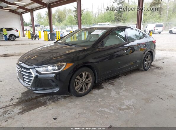 5NPD84LF5HH181645 2017 HYUNDAI ELANTRA Черный Передняя левая четверть