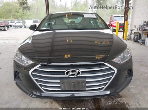 5NPD84LF5HH181645 2017 HYUNDAI ELANTRA Черный Вид задней части салона