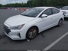 2019 Hyundai Elantra Sel White vin: 5NPD84LF5KH470449