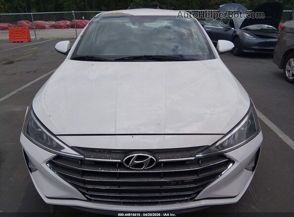 5NPD84LF5KH470449 2019 HYUNDAI ELANTRA White Instrument cluster view