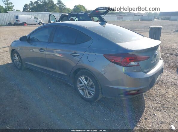 5NPD84LF5KH492564 2019 HYUNDAI ELANTRA Gray Rear left
