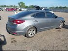 2019 Hyundai Elantra Sel Gray vin: 5NPD84LF5KH492564