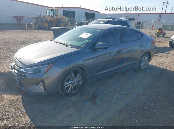 5NPD84LF5KH492564 2019 HYUNDAI ELANTRA Gray Front left