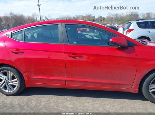 5NPD84LF5LH621419 2020 HYUNDAI ELANTRA Red Widok wnętrza z tyłu
