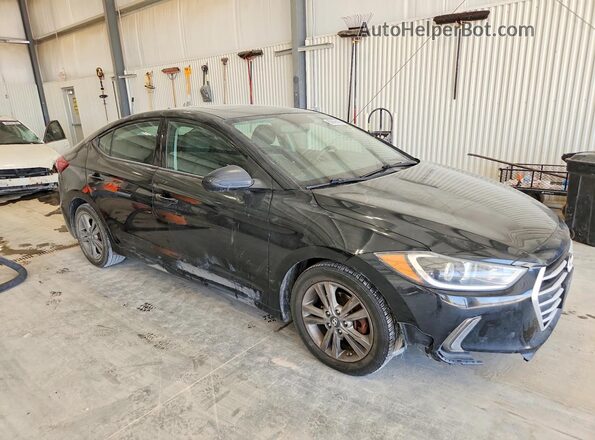 5NPD84LF6JH263700 2018 HYUNDAI ELANTRA Черный Передняя правая четверть