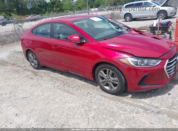 5NPD84LF6JH334622 2018 HYUNDAI ELANTRA Красный Передняя правая четверть