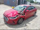 2018 Hyundai Elantra Sel Красный vin: 5NPD84LF6JH334622