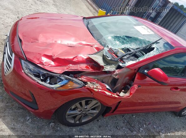 5NPD84LF6JH334622 2018 HYUNDAI ELANTRA Красный Вид спереди