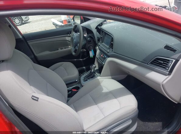 5NPD84LF6JH334622 2018 HYUNDAI ELANTRA Красный Вид салона спереди