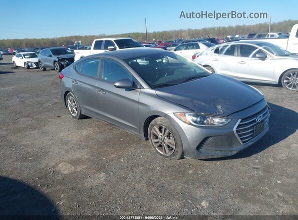 5NPD84LF6JH392410 2018 HYUNDAI ELANTRA Серый Передняя правая четверть