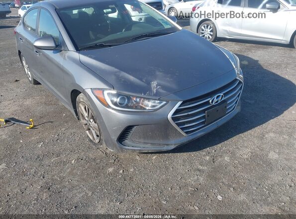 5NPD84LF6JH392410 2018 HYUNDAI ELANTRA Серый Вид спереди