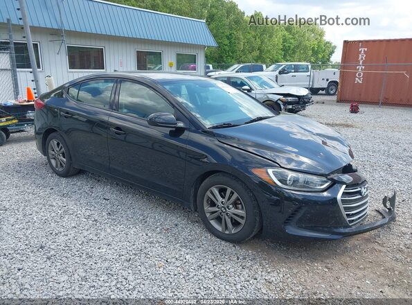 5NPD84LF6JH399261 2018 HYUNDAI ELANTRA Black წინა მარჯვენა