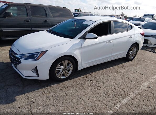 5NPD84LF6LH524391 2020 HYUNDAI ELANTRA Белый Передняя левая четверть