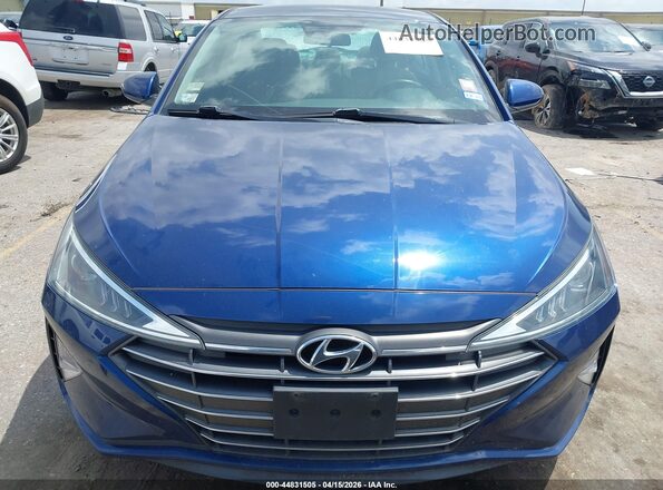 5NPD84LF6LH568911 2020 HYUNDAI ELANTRA Синий Вид щитка приборов
