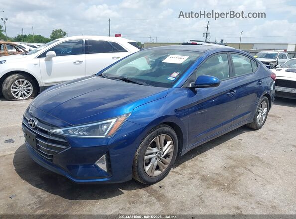 5NPD84LF6LH568911 2020 HYUNDAI ELANTRA Синий Передняя левая четверть