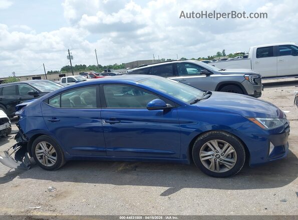 5NPD84LF6LH568911 2020 HYUNDAI ELANTRA Синий Вид задней части салона