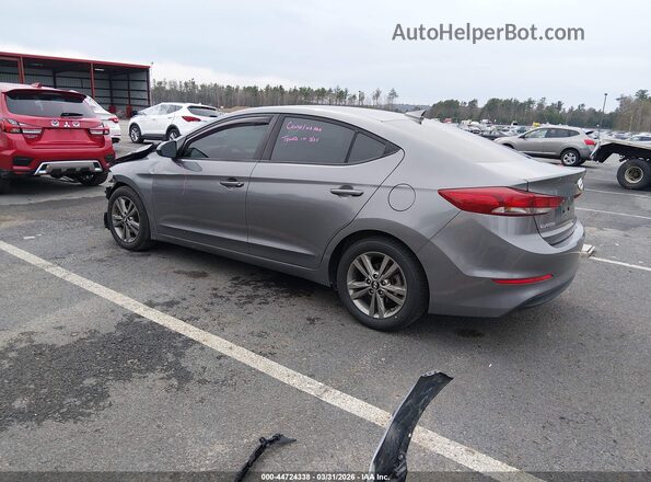 5NPD84LF7JH305355 2018 HYUNDAI ELANTRA Gray Trasero izquierdo