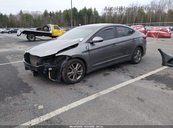 5NPD84LF7JH305355 2018 HYUNDAI ELANTRA Gray Vista tres cuartos delantera izquierda