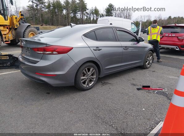 5NPD84LF7JH305355 2018 HYUNDAI ELANTRA Gray Trasero derecho