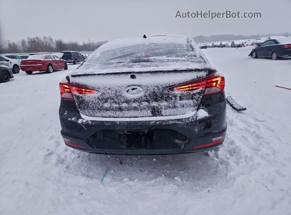 5NPD84LF7LH522343 2020 HYUNDAI ELANTRA Black Widok z tyłu