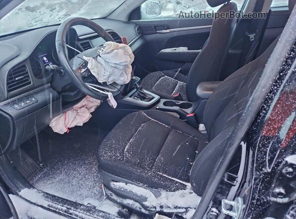 5NPD84LF7LH522343 2020 HYUNDAI ELANTRA Black Widok wnętrza z przodu