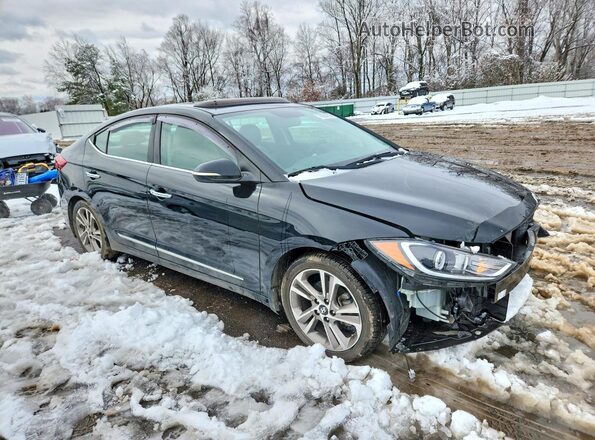 5NPD84LF8HH007147 2017 HYUNDAI ELANTRA Black Delantero derecho