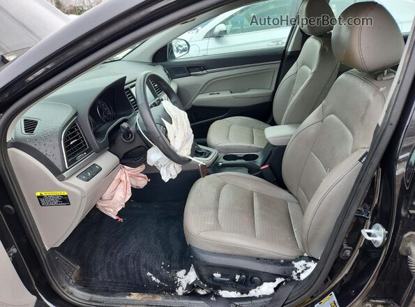 5NPD84LF8HH007147 2017 HYUNDAI ELANTRA Black Vista interior delantera