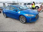2017 Hyundai Elantra Limited Blue vin: 5NPD84LF8HH009660