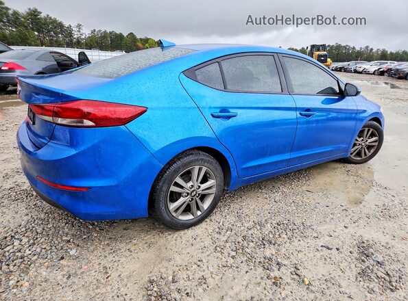 5NPD84LF8HH129636 2017 HYUNDAI ELANTRA Blue Trasero derecho