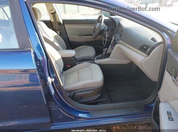 5NPD84LF8JH230472 2018 HYUNDAI ELANTRA Blue Widok wnętrza z przodu