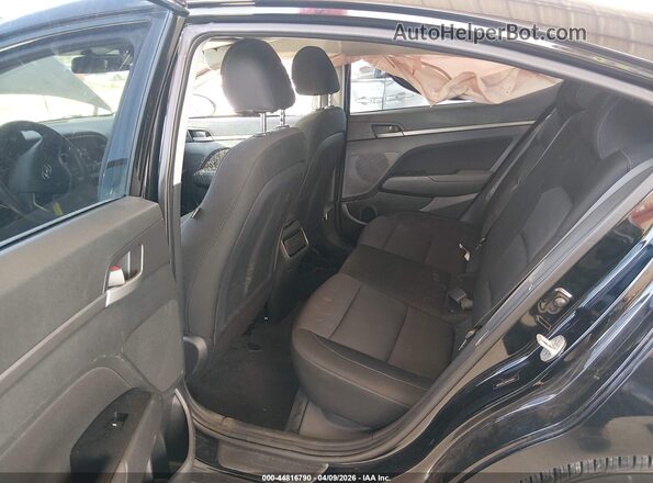 5NPD84LF8JH255601 2018 HYUNDAI ELANTRA Black Widok naklejki z numerem VIN