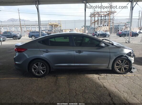 5NPD84LF8JH368741 2018 HYUNDAI ELANTRA Серый Вид задней части салона