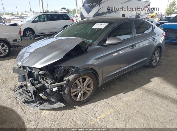 5NPD84LF8JH368741 2018 HYUNDAI ELANTRA Серый Передняя левая четверть