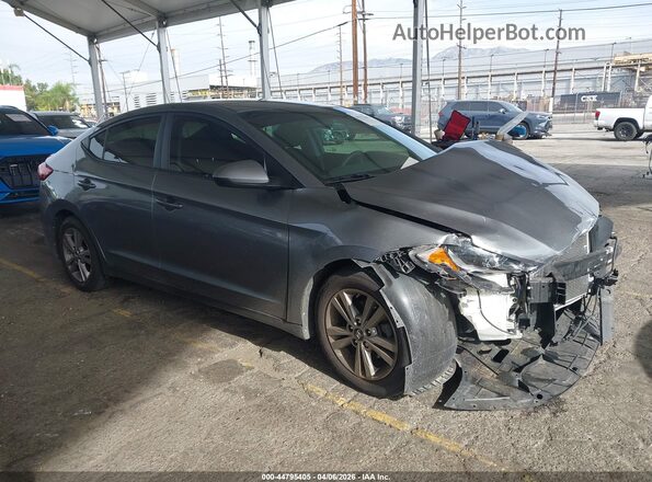 5NPD84LF8JH368741 2018 HYUNDAI ELANTRA Серый Передняя правая четверть