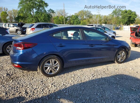 5NPD84LF8KH409659 2019 HYUNDAI ELANTRA Blue Trasero derecho