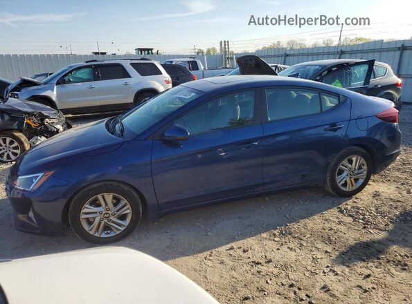 5NPD84LF8KH409659 2019 HYUNDAI ELANTRA Blue Vista tres cuartos delantera izquierda