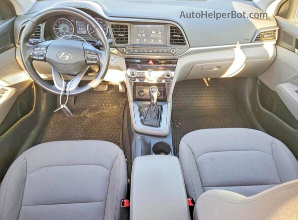 5NPD84LF8KH409659 2019 HYUNDAI ELANTRA Blue Vista del salpicadero