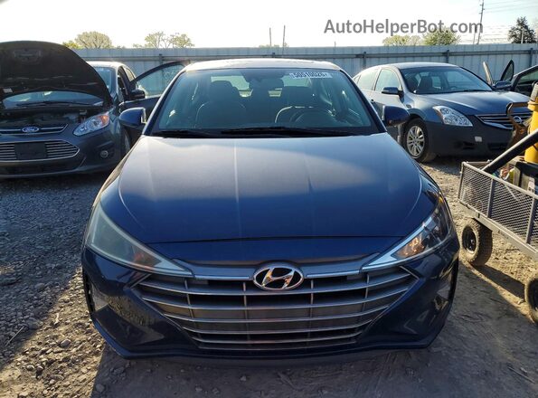 5NPD84LF8KH409659 2019 HYUNDAI ELANTRA Blue Vista frontal