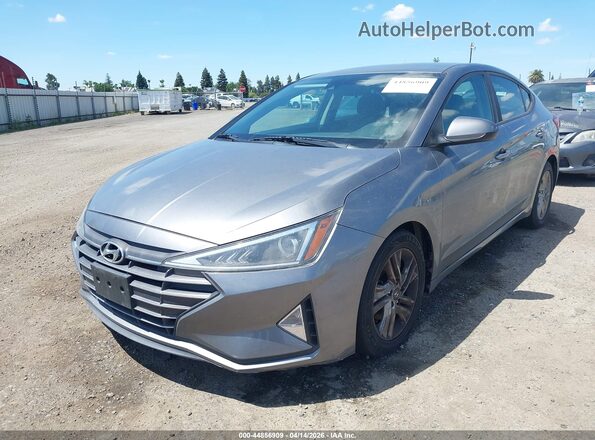 5NPD84LF8KH459929 2019 HYUNDAI ELANTRA Gray Vista tres cuartos delantera izquierda