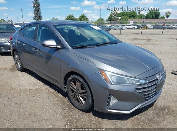 5NPD84LF8KH459929 2019 HYUNDAI ELANTRA Gray Delantero derecho