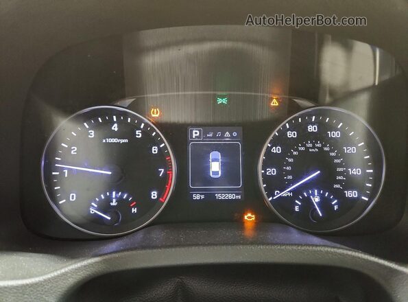 5NPD84LF9HH051965 2017 HYUNDAI ELANTRA Black Vista del cuadro de instrumentos